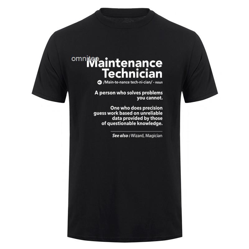 Funny Maintenance Worker T Shirts Unisex Streetwear Short Sleeve Unisex Maintenance Technician Tshirt Tees HJ073