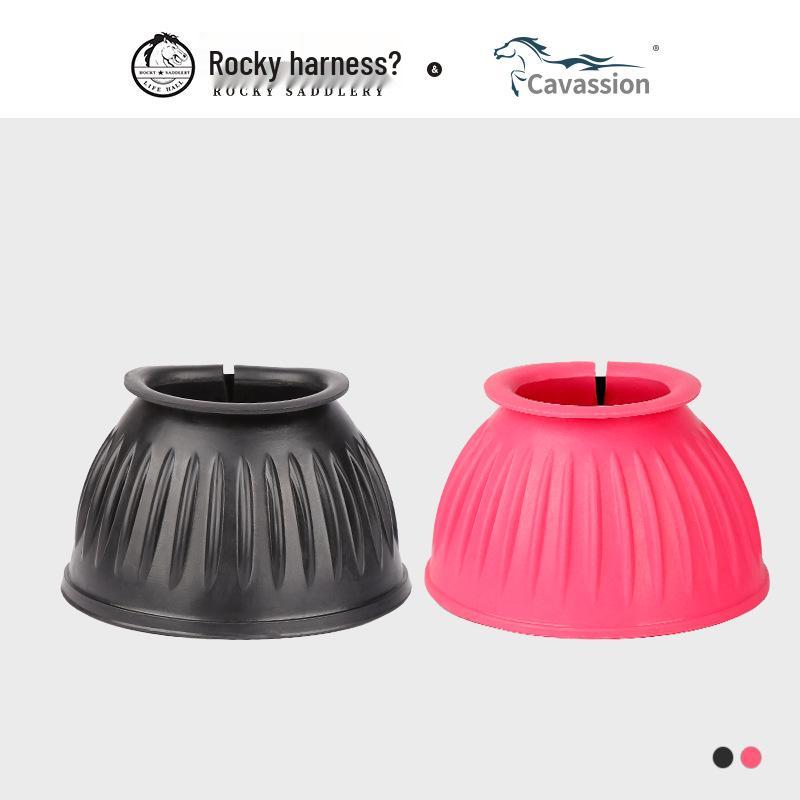 Horse Hoof and Fetlock Rubber Protective Boot L чёрный