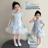 Girls' Summer Cartoon Skirt 2026 New Fashionable Girl Baby Summer Sweet Dress Children's Summer Dress Yarn Skirt