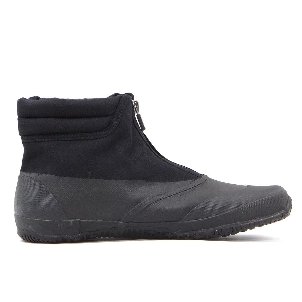 Rikioh Tabic II Coat Water-Repellent Work Boots with Zipper Closure and Two Cushions (Black, Size 28.0 Cm)