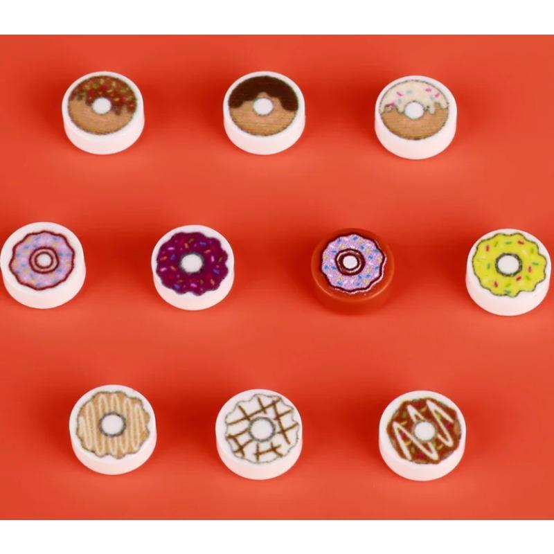 

MOC Городские строительные блоки Игрушка Аксессуары для еды Мини-кирпич Гриб Рыба Яблоко Хот-дог Торт Пицца Куриная ножка Коробка для мороженого K031