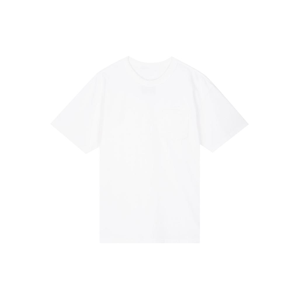 Nike Sportswear Essential T-Shirt mit Sticklogo und Tasche, kurzärmelig, Herren-Tops, Weiß DB3250-100