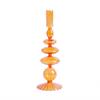Striped Bottom Glass Candlelight Dinner Single Layer With Dried Flowers Vase Candle Holders Candlesticks Table Ornaments