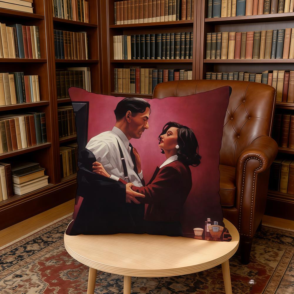 Scottish Artist JJack Vettriano Cushion Cover Home Office Birthday Anniversary Gifts Soft Skin Friendly Cushion Cover