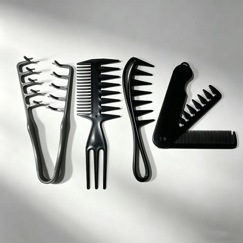 Pettine Volumizzante a Denti Lari Strumenti per Arricciare Capelli con Texture Soffice per Uomini Ideale per Tutti i Tipi di Capelli Strumenti per Acconciature