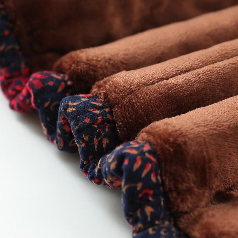 Yalu Women's Plush Lined Winter Cotton Jacket for Elderly