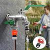 Double Garden Faucet Connector 1/2 3/4 Inch Outlet Valve Mixer Faucet Brass Garden Hose Faucet Adapter for Garden and Irrigation