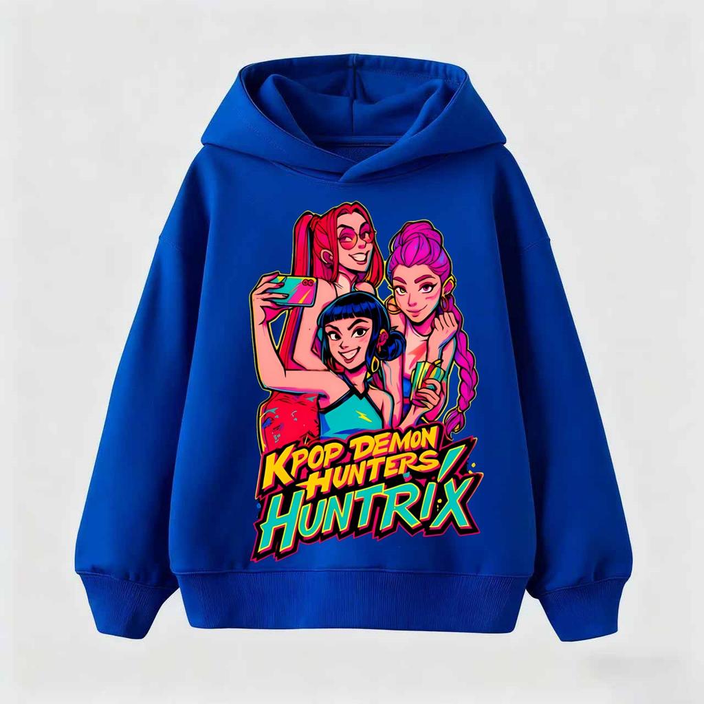 Children's Hoodie KPop Demon Hunter Huntrix Children's Sweatshirt Autumn Boys Girls Fashion Street Children's Clothing