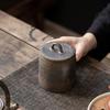 Kiln-change Glaze Tea Storage Box Moisture-proof Seasoning Jar Vintage Ceramic Tea Jar  Nut