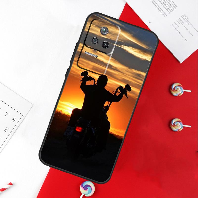Moto Bike Motocross Cover For Xiaomi 13T 11T 12T 14T Pro 13 14 15 Ultra POCO X7 Pro X3 X5 X6 F5 F6 M6 Pro Case