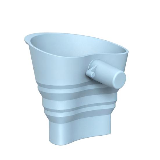 Silicone Flour Funnel for KitchenAid 5-Qt Mixer Flexible Collapsible Mess-free Pouring Funnel with 30-degrees Angled Spout Professional Baking Tool