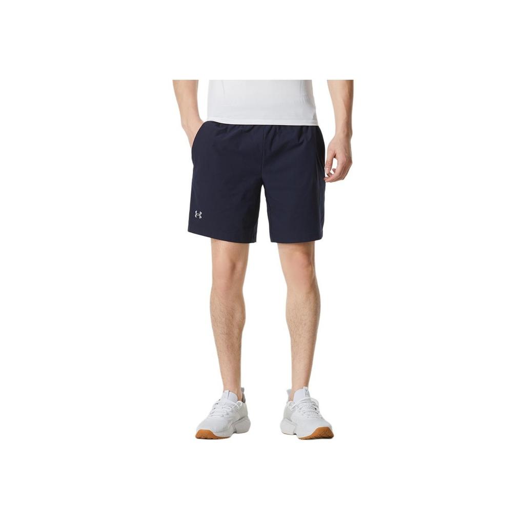 Under Armour Logo Solid Color Loose Fit Short Sleeve T-Shirt Comfortable Breathable Quick-Dry Shorts Casual Sports Set 21500513-001+24500201-409
