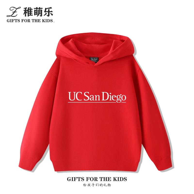 Fun UCSD (University of California, San Diego) Print Kids' Hoodie – Cute, Versatile Fall/Winter Pullover for Boys and Girls