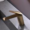 Brush Gold Basin Faucet Bathroom Single Lever Hot and Cold Sink Lead Free Mixer Tap Faucet Solid Brass Basin Lavtory Faucet