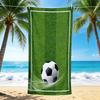 1Pc Soccer Ball Grass Field Beach Towel, Quick Dry, Multi-Use for Beach Pool Gym Yoga Home Travel, Christmas, Halloween, Xmas Gift M928104