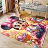 1pc Office Carpet, Under Chair Rug, Gift for Home Decor, Easter Egg Basket with Minnie Mouse, Colorful Eggs