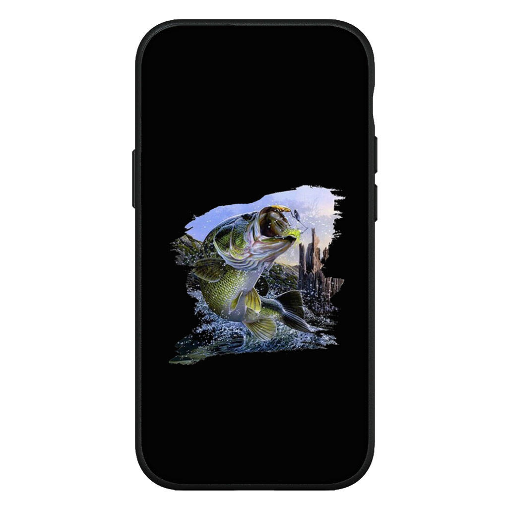 For Samsung Galaxy S24 S23 iPhone 16 15 14 Xiaomi Redmi Note 13 12 11 Plus 9 Pro Max X XR Phone Case Fishing Fly Trout Carp Rod Fish OPPO Huawei Cover