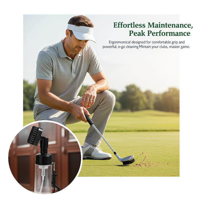 1Pc Golf Club Cleaner Groove Tube Golf Brush With Leakproof Reservoir Squeeze Bottle For Easy Cleaning