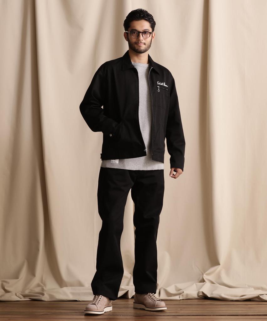 Schott TC WORK Size JACKET, Men's, 2XL, 010, Black, 782-5952001