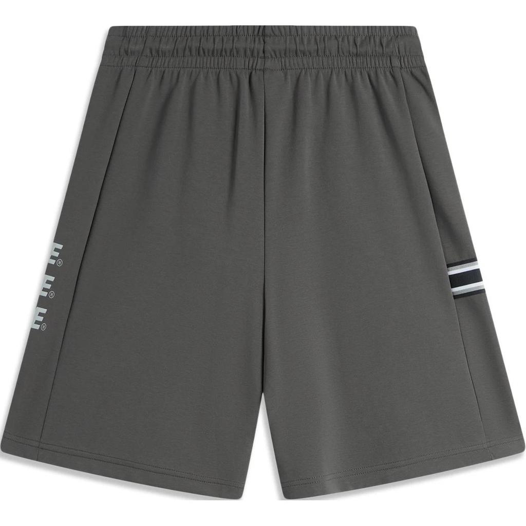 Li Ning Wade Series Letter Mid Waist Drawstring Comfortable Breathable Versatile Casual Shorts Men shorts Slate-Gray AKSU133-7