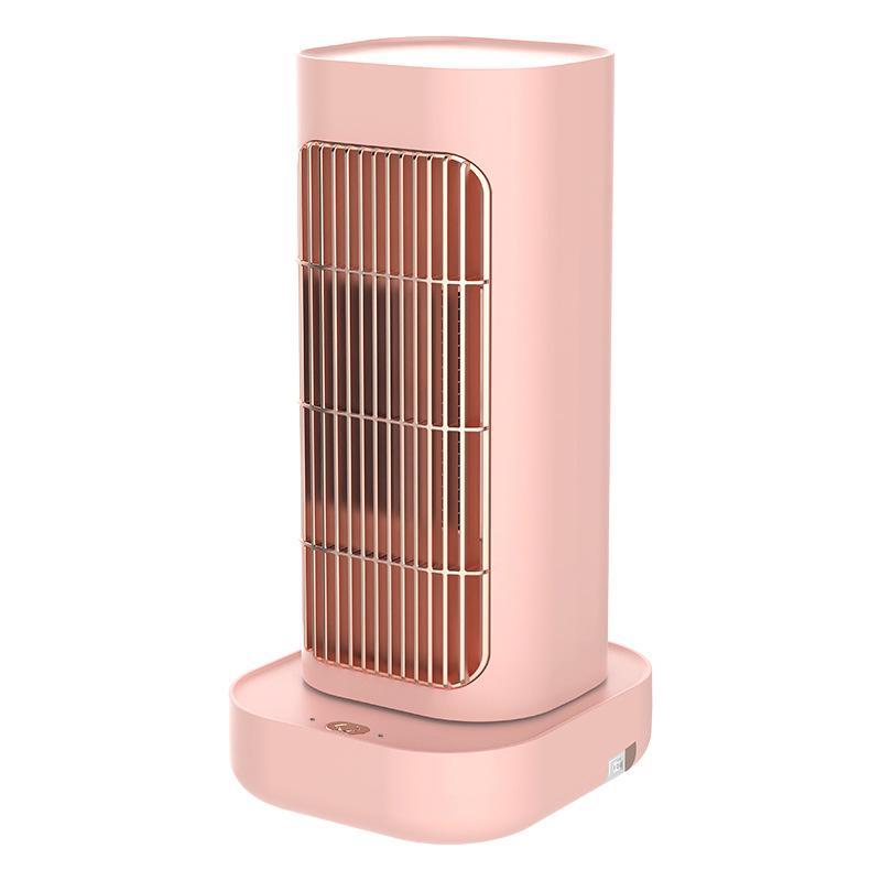 Compact Vertical Fan Heater for Quick Heat - Household Desktop & Dorm Use