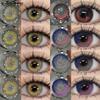 Contact Lenses Bling Eye Fashion Circle Color Eye Contact Lenses Brown Yearly Use 2pcs