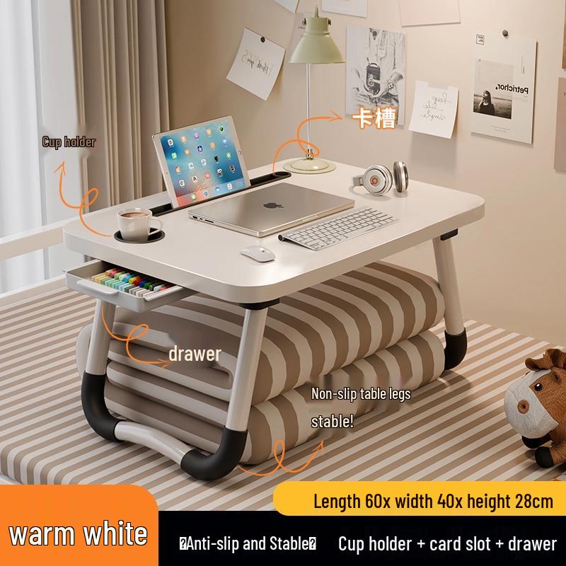 Foldable Dorm Study Desk and Laptop Stand
