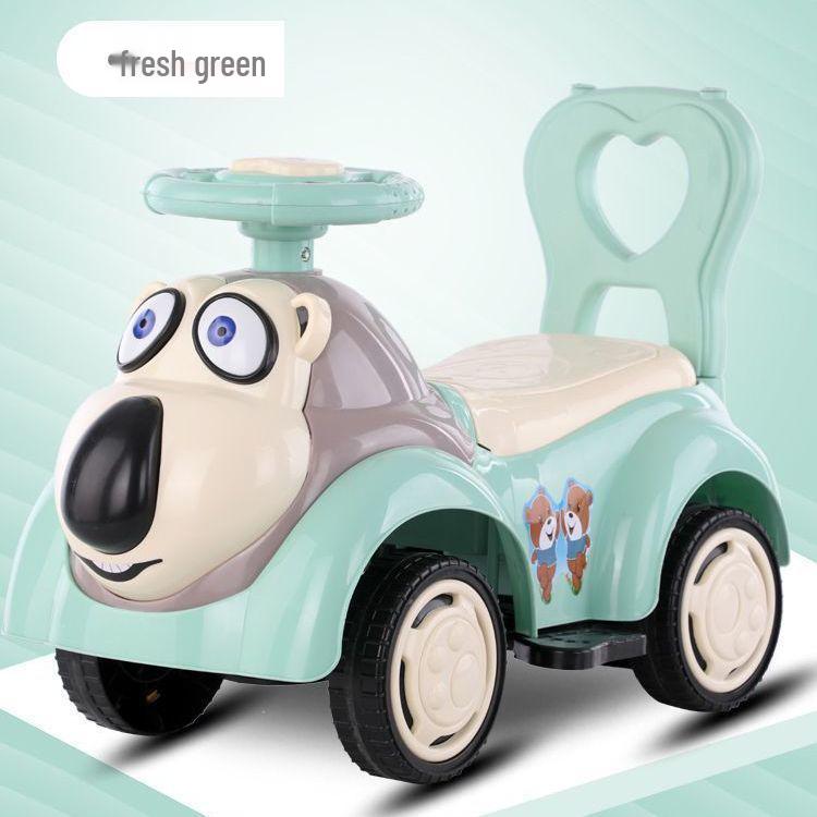 Kinder Vierrad Schaukelauto Roller mit Musik, Geeignet für Alter 1-6