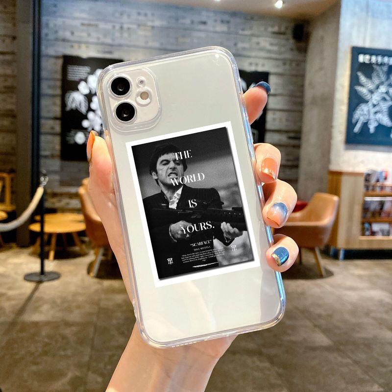 Scarface 1983 Film Al Pacino Movie Phone Case for IPhone 14 11 12 13 Mini Pro XS MAX 8 7 6S Plus X SE 2020 XR Transaprent Fundas