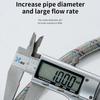 304 Stainless Steel Cold and Hot Water Inlet Pipe Anti-Aging Dual Head Tube High Pressure Water Supply Tube Faucet Connector