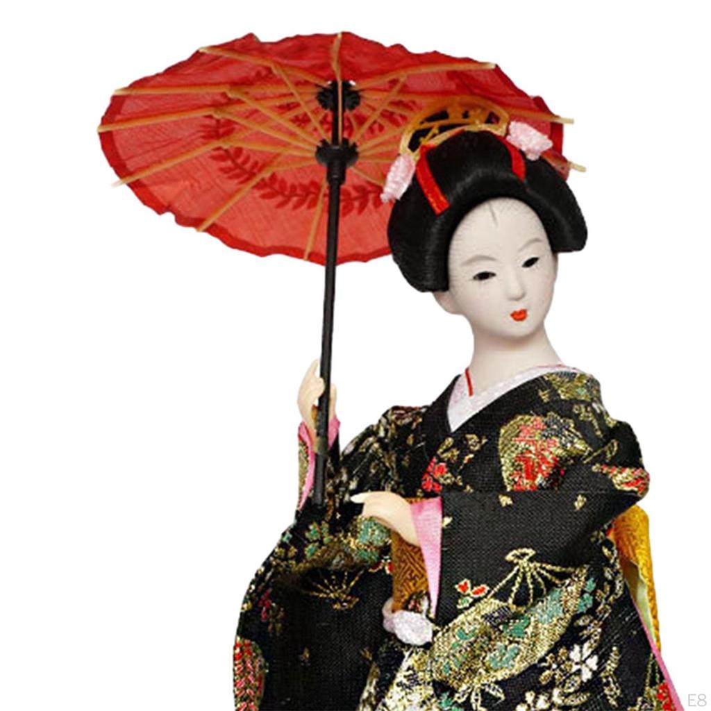 Japanese Kimono Doll Figurine for Home Decor