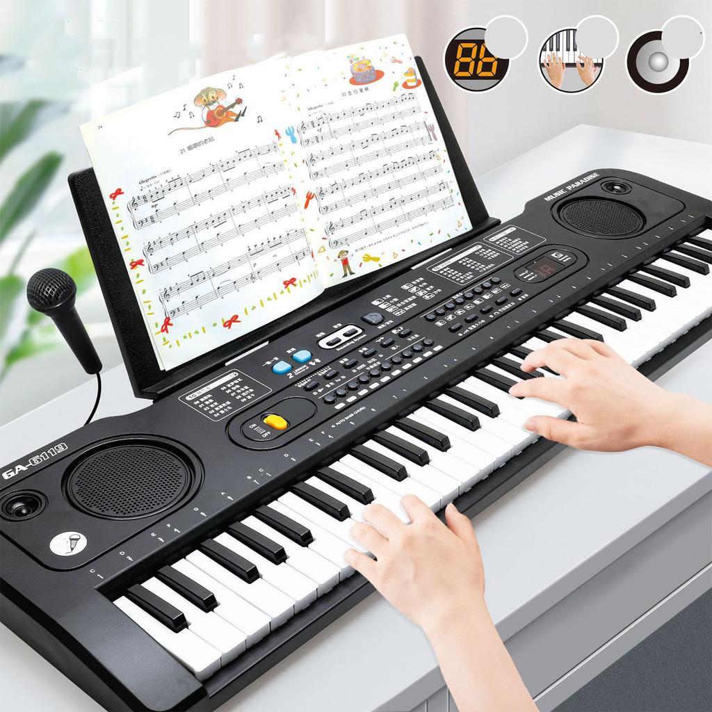 61 Key Keyboard Piano Portable Multifunctional 76cm Children Electronic Keyboard Piano With CN Plug 220V