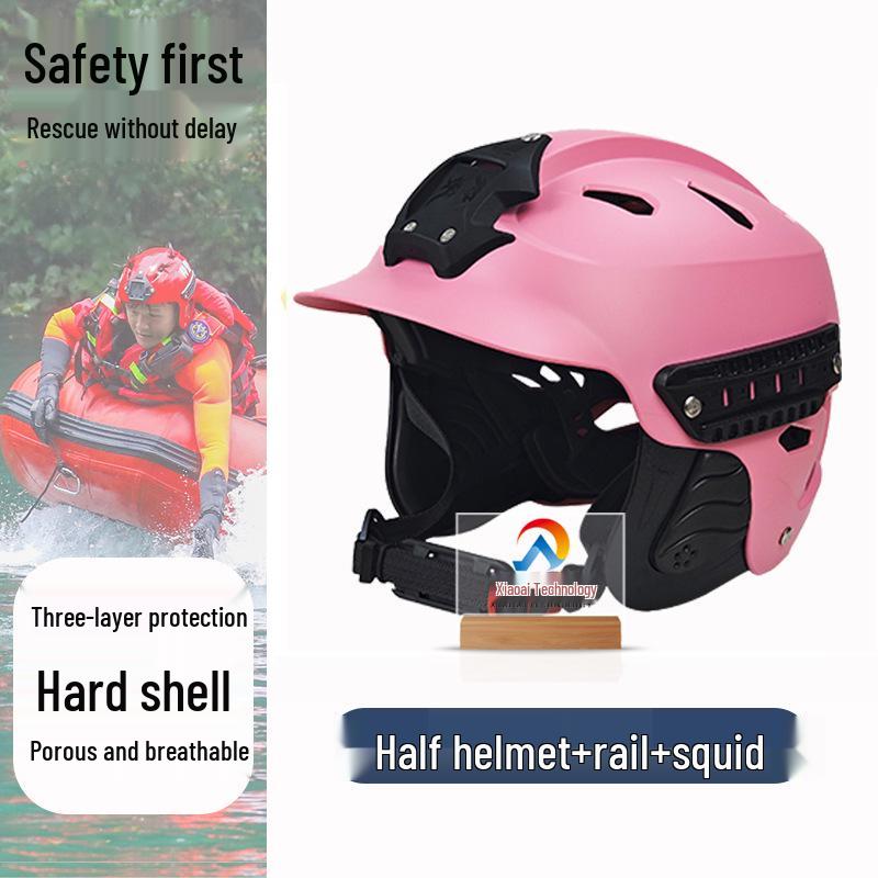 Marine Safety Helmet: Breathable, Impact-Resistant Full Face Protection for Water Sports and Flood Area Rescue.