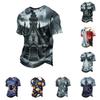 Men's Halloween Printed Neck Short Sleeve T-Shirt