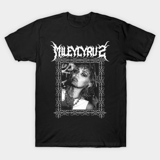 Miley Cyrus Pose Graphic New Unisexs TShirt Unisex ONeck 100 Cotton Short Sleeve Y2k Oversized Fashion Popular Tee Fans Gifts
