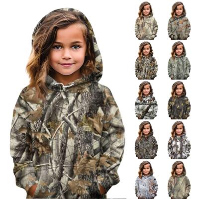 Children's Hoodies Loose  Prints Hooded Sports Shirt Fashionable Sports Shirt