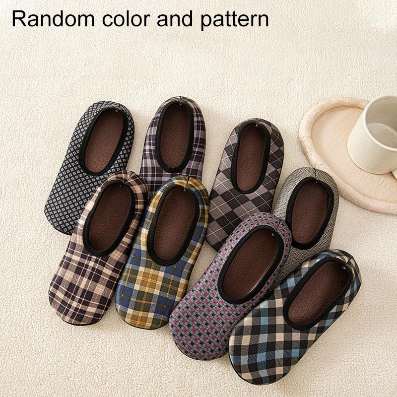 

Мужские напольные носки Осень/Зима Домашняя обувь для пола Случайный цвет Флисовая подкладка Мягкие Утолщенные носки Противоскользящие