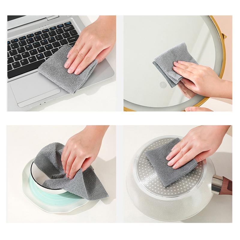 Towel Cloth 20 Pcs/Box Microfiber Towel Oil Resistant Towel Cloth Wet And Dry Dual-Purpose Towel Cloth Kitchen Cleaning Cloth