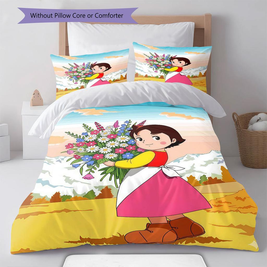 Heidi Bedding Quilt Set Quilt Cover Pillowcase Home Decoration Birthday Gift (1 * Duvet Cover + 2 * Pillowcase, Without Core)