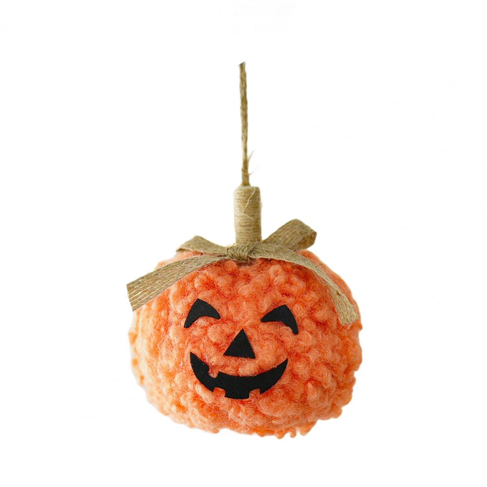 Halloween Pumpkin Decoration Pumpkin Grimacing Figure Festive Pumpkin Face Doll Hanging Ornaments for Halloween Party