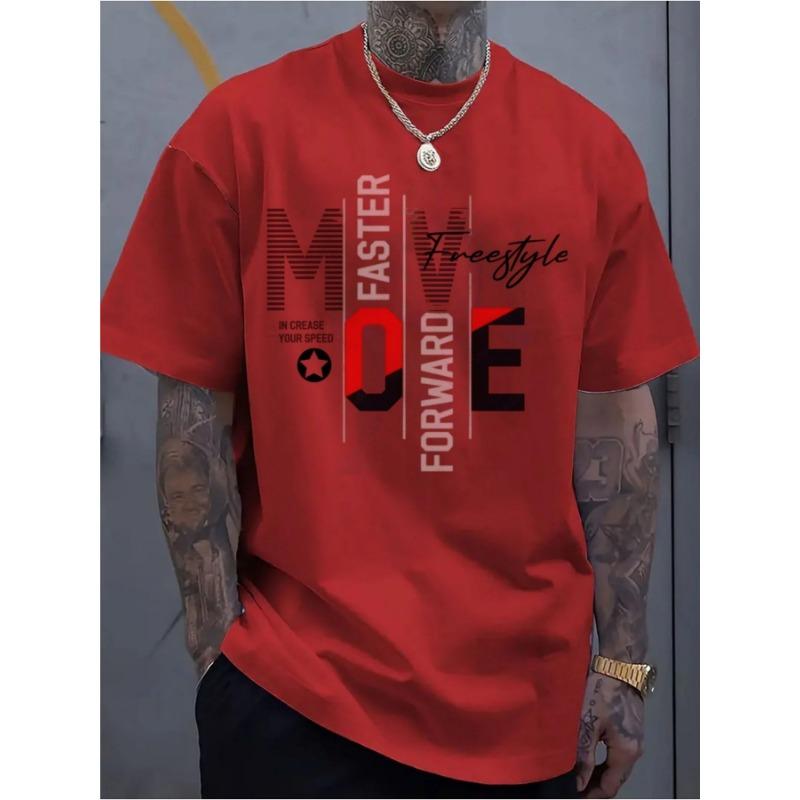 

Men s Fashion Trend Crew Neck T-shirt XXL