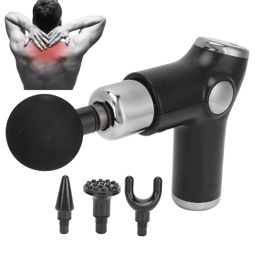 Profesionální svalový masážní přístroj Muscle Relax elektrická tkáňová masážní pistole (Černá)