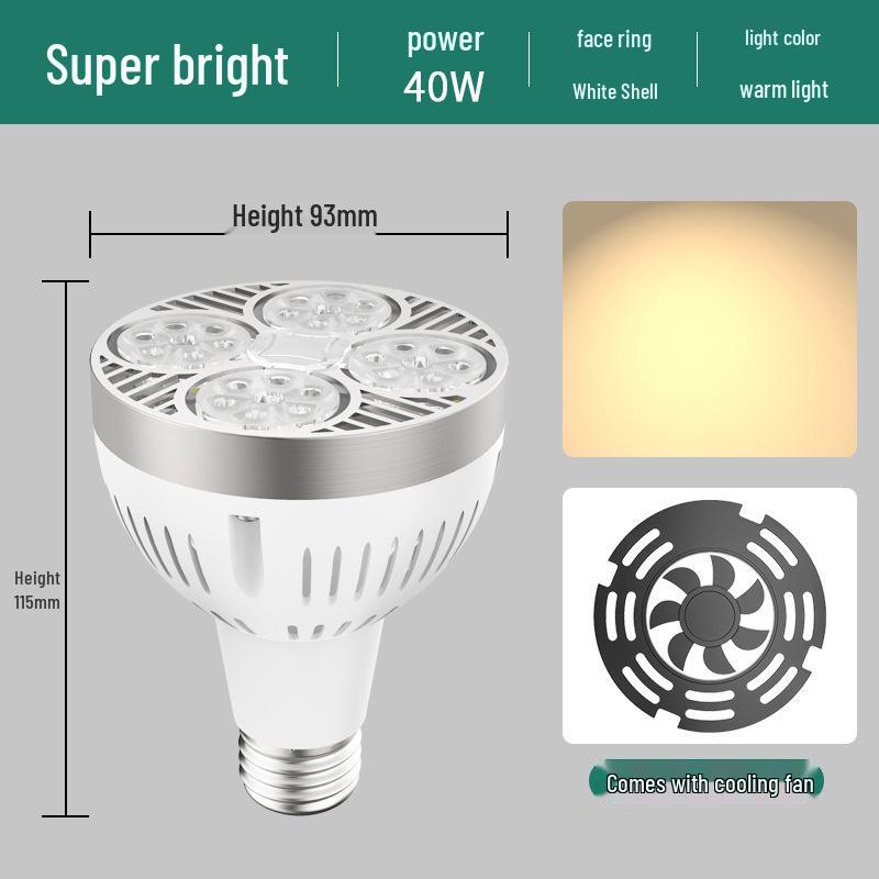PAR30 LED Track Light: E27 Screw Base Spotlight for Commercial and Retail Spaces