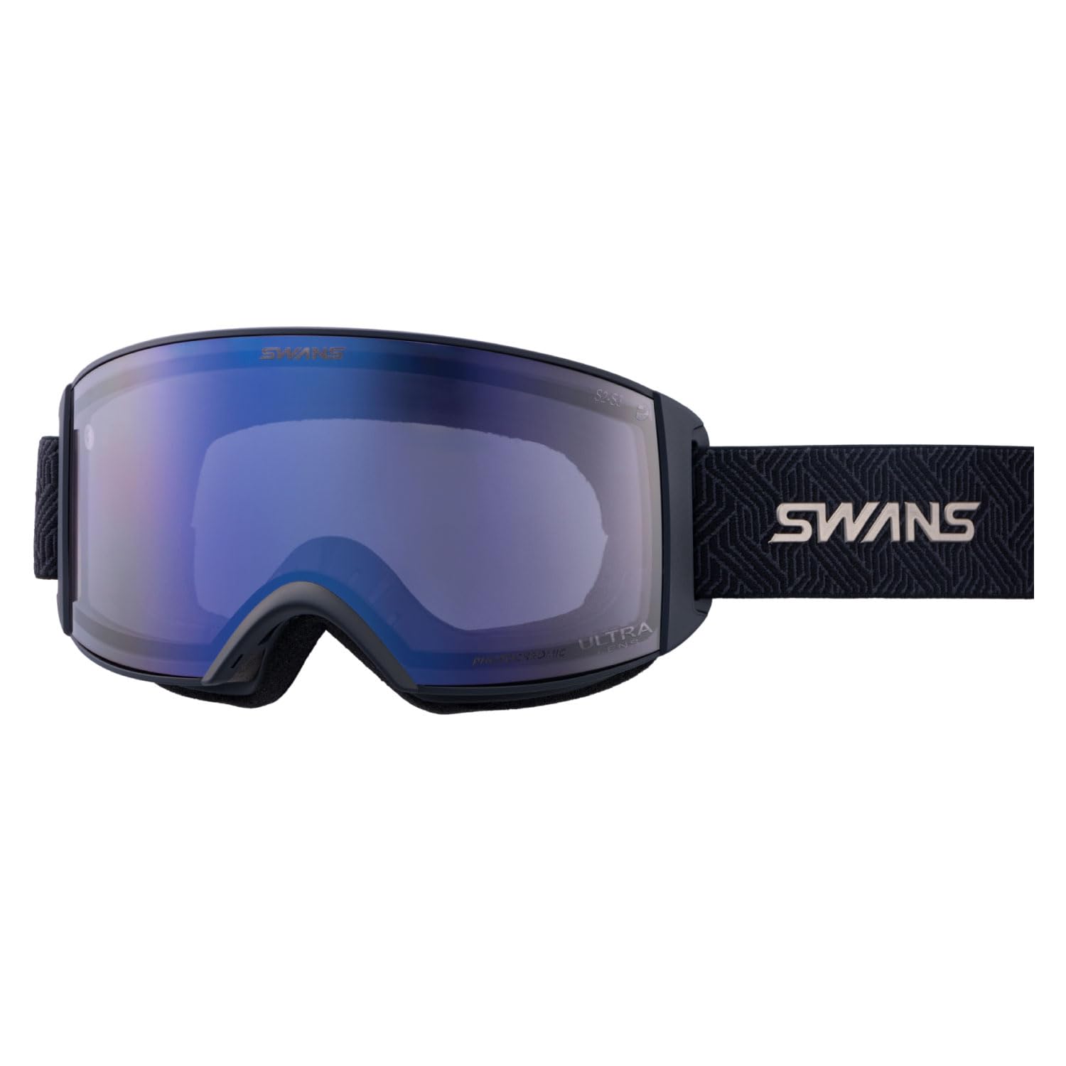 

Swans RACAN MBKF Snow Made in Glasses Ultra Ice Mirror x Ultra Light Purple UV Glasses and RA-MDH-CU-LP Goggles, Japan, Anti-Fog, Compatible,