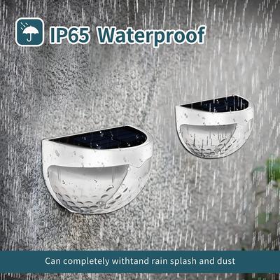 LED Solar Außenzaunleuchten Wasserdichte Wandleuchten Wellblech oder Zaun Terrasse Gartenweg Dekorativ