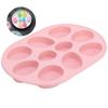 Multi Functional Easter Egg Shaped Cake Mold Silicone Chocolate   Baking Mold Accessory(Blue Grey )