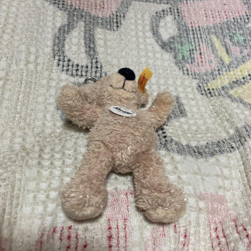 [USED] Used Steiff Teddy Bear Keychain 111600