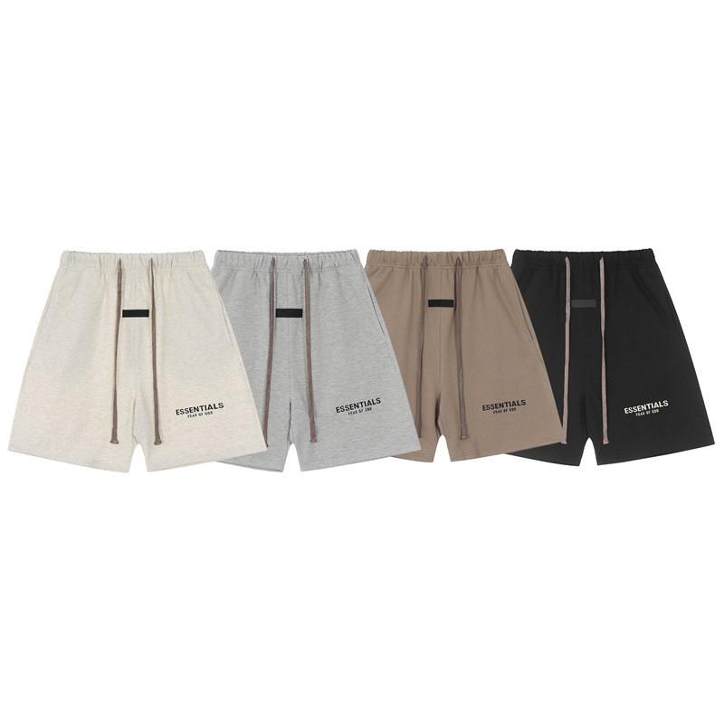 Základy 3D Silikonový Potisk Bavlněné Tričko Šortky Set Unisex Volný Streetwear Outfit
