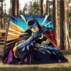 1pc Batman Outdoor Flannel Throw Blanket Soft, Lightweight & Warm for Sofa, Office