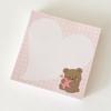 Kawai Ins Korean Little Brown Bear List Plaid Sticky Note Paper Non Stick Book Message 4 Handbook Bears Stationery Supplies